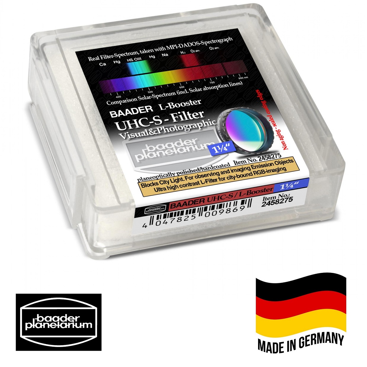 Baader UHCS 1.25 inch Optically Polished LBooster Filter